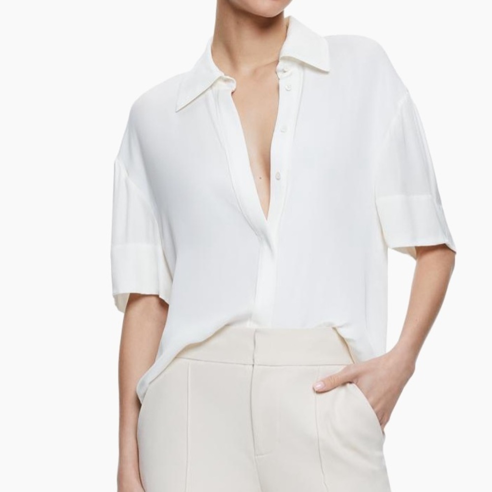 Alice and Olivia Brady viscose shirt